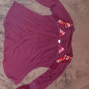 Long sleeve blouse made by Time and Tru
